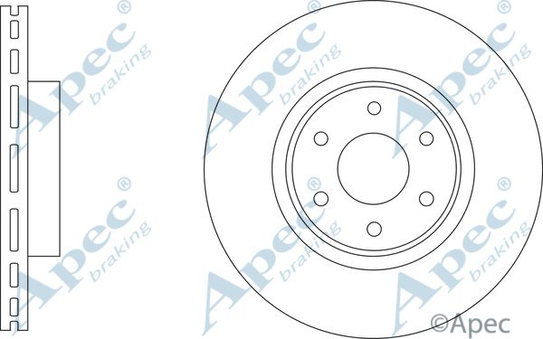 APEC BRAKING Тормозной диск DSK3422